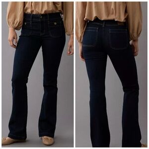American Eagle Outfitters Dark Blue Boot Cut Jeans